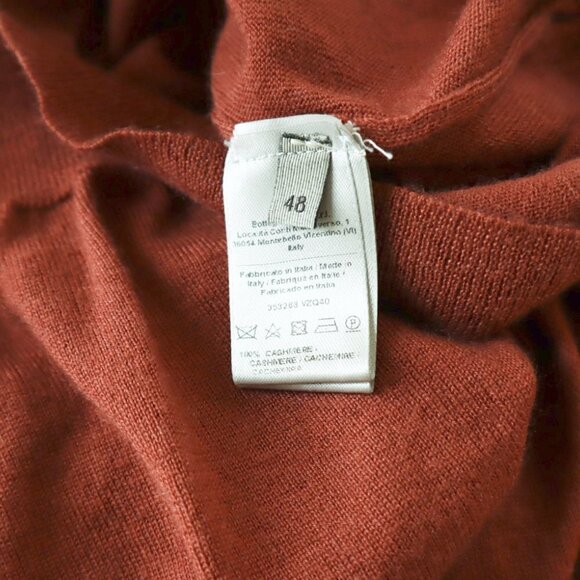 Bottega Veneta Mens 100% Cashmere Lightweight Knit V-Neck Pullover Sweater 48 - Picture 3 of 4